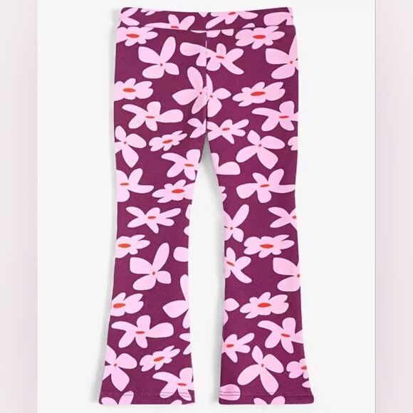 Epic Threads Kids Leggings - Purple and Pink Floral - Picture 1 of 3